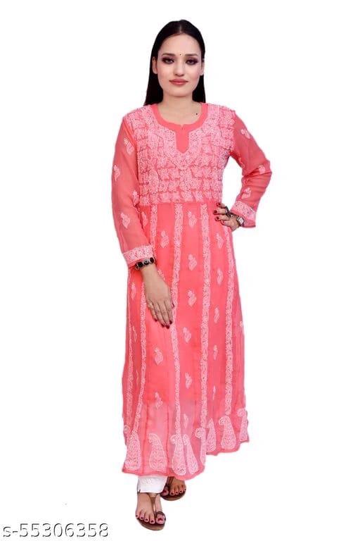 Product image - 100% cotton, chikan, rayon and other quality Tops, Kurtis, Dresses , Western wear & Sarees 